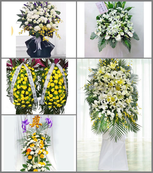 福建漳州龙海市白水镇郊边村白事花篮预定